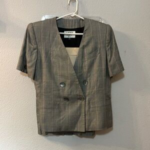 Kasper for A.S.L petites short sleeve blazer and skirt combo size 10